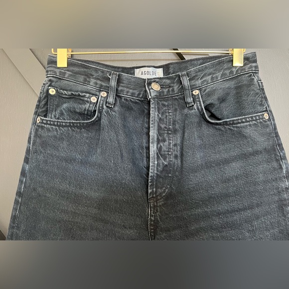 Agolde Ren High Rise Wide Leg Jeans in Scowl, Size 26 - Picture 10 of 11
